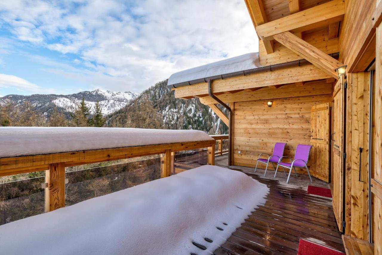 Chalet Flocon De Neige - Jacuzzi - Sauna La Tzoumaz Exterior foto